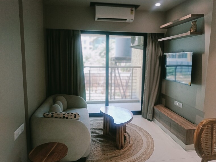 Living Room, tharwani-ariana-phase-ii 1 Bedroom 735 Sq.Ft. Apartment In Ambernath Thane 8490986