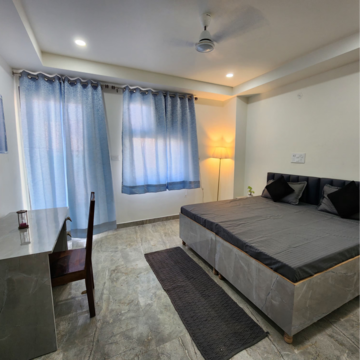 Bedroom in 1.5 BHK Builder Floor at Sector 21 – for Rent