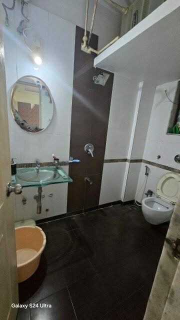 Bathroom in 3 BHK Apartment at Hiranandani Garden Brentwood, Powai – for Rent
