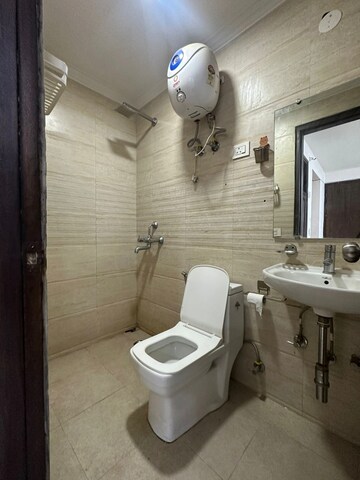 Bathroom in 1 BHK Builder Floor at Saket – for Rent