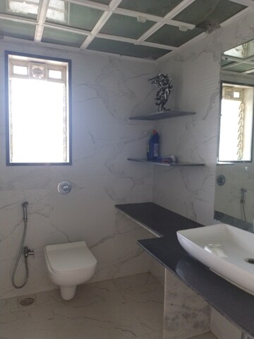 Bathroom in 3 BHK Apartment at S D The Lumiere, Andheri West – for Rent