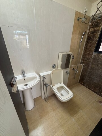Bathroom in 2 BHK Apartment at Montreal Tower, Andheri West – for Rent