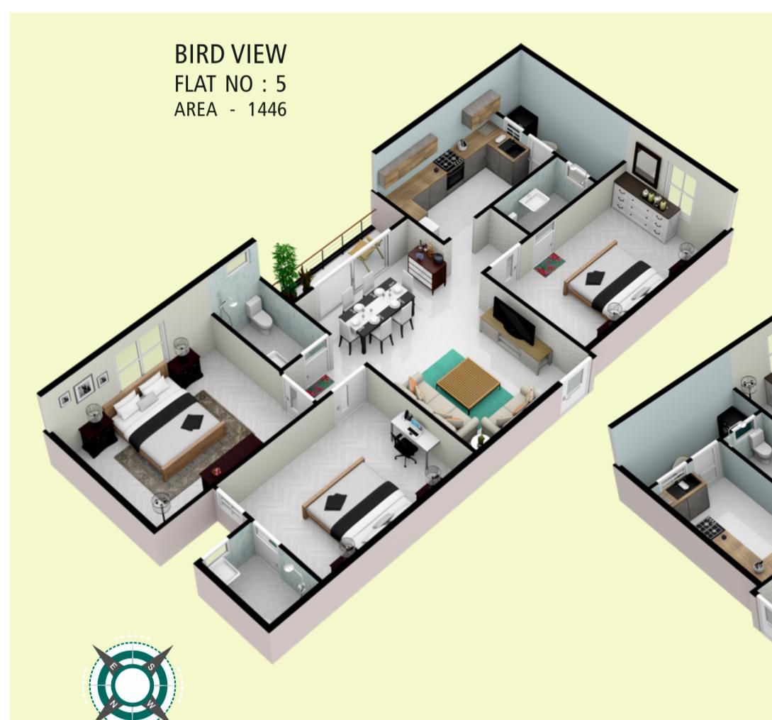 3 BHK Apartment For Sale in Mawin Desire