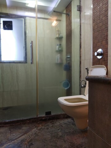 Bathroom in 3 BHK Apartment at Samartha Aangan, Andheri West – for Rent