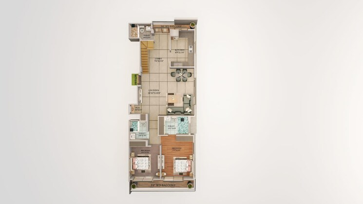 Floor Plan, jakhan 3 Bedroom 2200 Sq.Ft. Builder Floor In Jakhan Dehradun 8492901