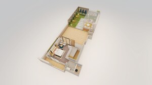 Staircase in 3 BHK Builder Floor at Jakhan – for Sale