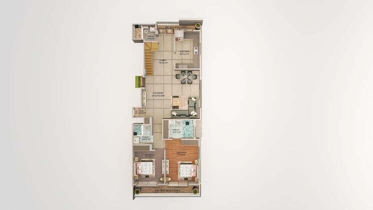 Floor Plan, jakhan 3 Bedroom 2200 Sq.Ft. Builder Floor In Jakhan Dehradun 8492901