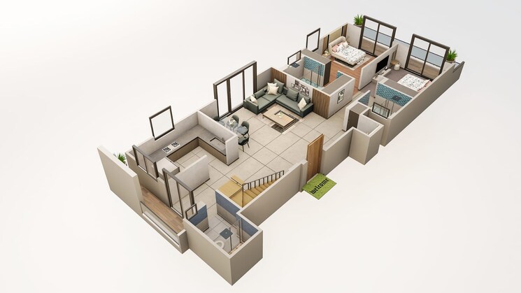 Floor Plan, jakhan 3 Bedroom 2200 Sq.Ft. Builder Floor In Jakhan Dehradun 8492901