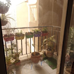 Balcony in 2.5 BHK Apartment at Nirala Aspire, Panchsheel Green – for Sale