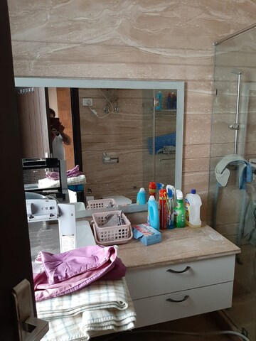 Bathroom in 3 BHK Apartment at Defence Colony – for Rent
