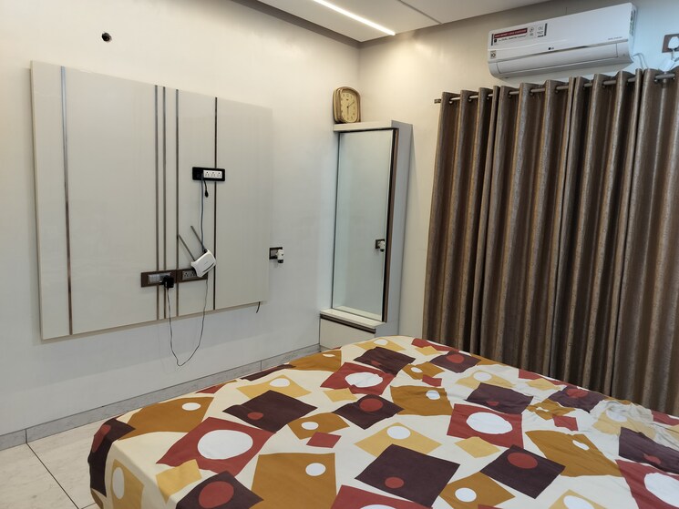 Bedroom, mirchandani-palms 3 Bedroom 1650 Sq.Ft. Apartment In Rahatani Pune 8493758