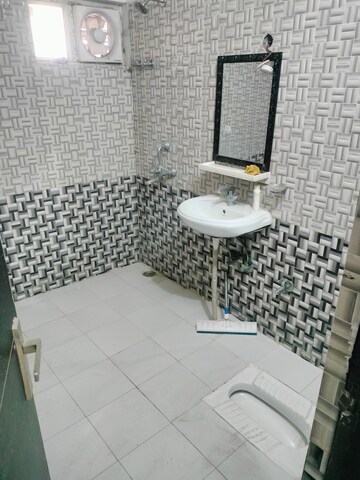 Bathroom in 3 BHK Apartment at Parijaat Residency, Faizabad Road – for Rent