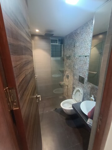 Bathroom in 2 BHK Apartment at VM Mohan Palms, Seawoods – for Rent