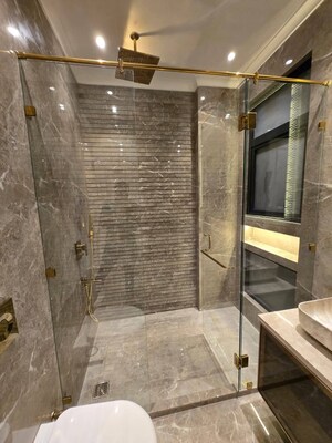 Bathroom in 4 BHK Builder Floor at Srishti Greenfield Homes, Green Fields Colony – for Sale