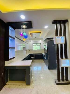 Kitchen in 3 BHK Builder Floor at Srishti Greenfield Homes, Green Fields Colony – for Sale
