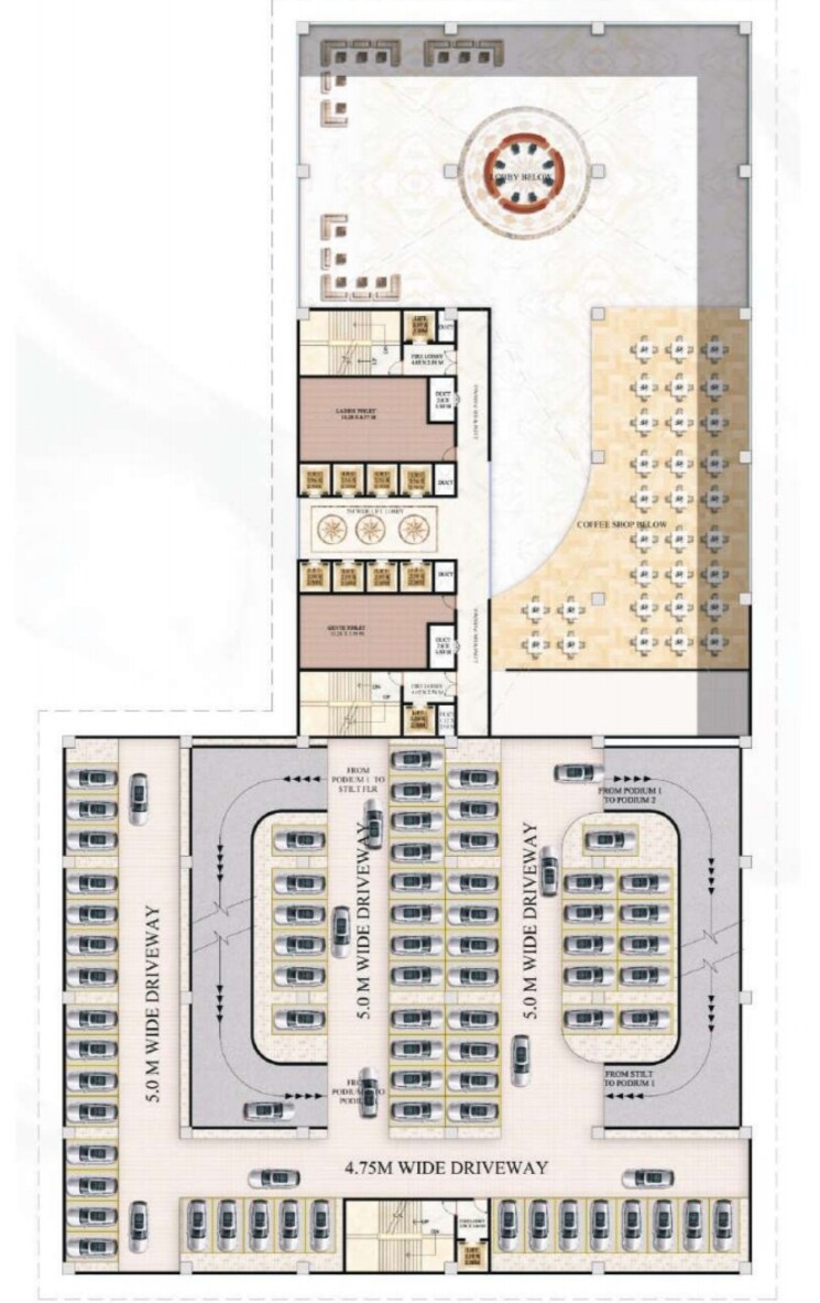 Floor Plan, kokapet Commercial Office Space in IT/SEZ 500 Sq.Ft. In Kokapet Hyderabad 8494910