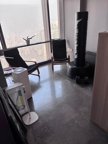 Living Room in 4 BHK Apartment at Lodha Trump Tower, Worli – for Rent