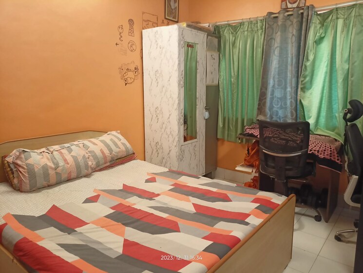 Bedroom, hermes-heritage-homes 2 Bedroom 1200 Sq.Ft. Apartment In Shastrinagar Pune 8494903