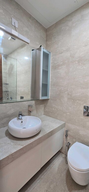 Bathroom in 3 BHK Apartment at Omkar 1973, Worli – for Rent