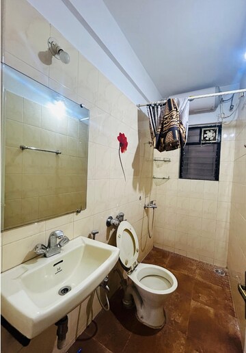 Bathroom in 3 BHK Apartment at Oxford Village Condominium, Wanowrie – for Rent