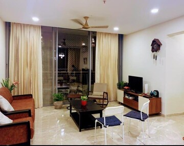 Living Room in 3 BHK Apartment at Piramal Vaikunth, Balkum Pada – for Rent