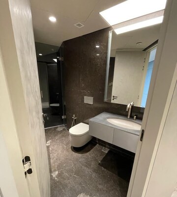 Bathroom in 3 BHK Apartment at Lodha World View, Worli – for Rent