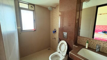 Bathroom in 2 BHK Apartment at Lodha Luxuria Priva, Majiwada – for Rent