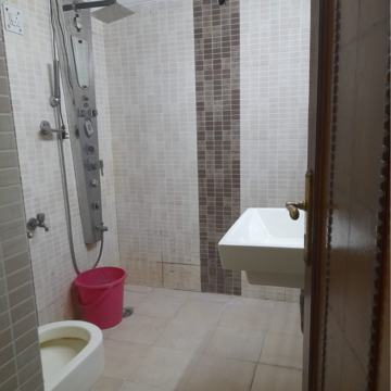 Bathroom in 2 BHK Builder Floor at Malviya Nagar – for Rent
