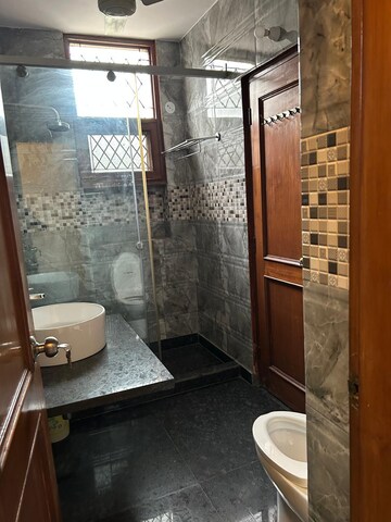 Bathroom in 3 BHK Builder Floor at Boutique Residential Apartments S-425, Greater Kailash – for Rent