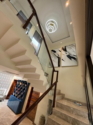 Staircase in 6 BHK Penthouse at SS The Hibiscus, Sector 52 – for Sale