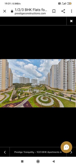 2 BHK Apartment For Sale in Prestige Tranquility, Budigere