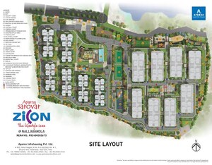 Master Plan in 2 BHK Apartment at Aparna Sarovar Zicon, Nallagandla – for Sale