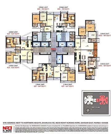 Master Plan in 2 BHK Apartment at N Rose Northern Hills, Dahisar East – for Sale