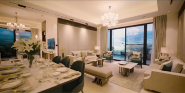 Living Room in 3.5 BHK Apartment at 4S The Aurrum, Sector 59 – for Sale
