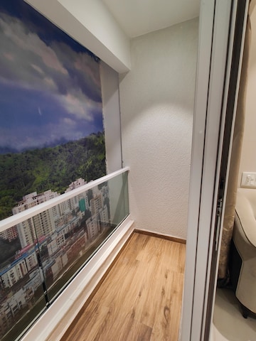Balcony in 3.5 BHK Apartment at Thane West – for Sale