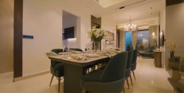 Living Room in 4 BHK Apartment at 4S The Aurrum, Sector 59 – for Sale