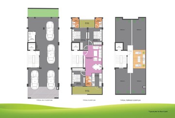 Floor Plan in 3 BHK Builder Floor at M2K Olive Greens, Sector 104 – for Sale