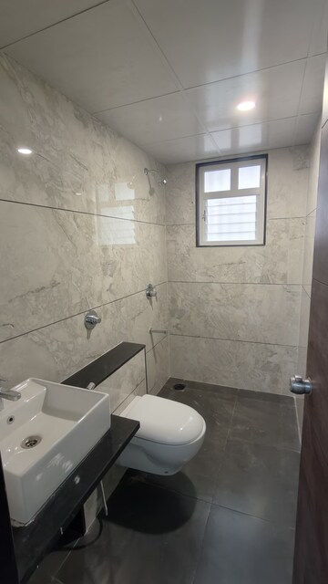 Bathroom in 3 BHK Apartment at Leela Heights, Wakad – for Rent