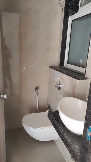 Bathroom in 1 BHK Apartment at Ashar Axis, Majiwada – for Rent
