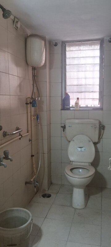 Bathroom in 2.5 BHK Apartment at Navanjali CHS, Kopar Khairane – for Rent