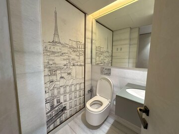 Bathroom in 5 BHK Apartment at Lodha The World Towers World One Tier 2, Worli – for Rent