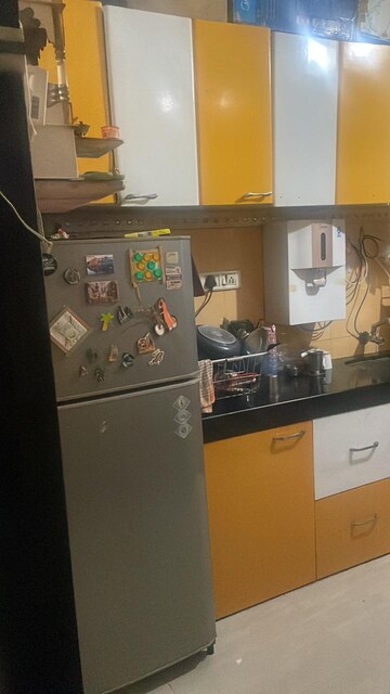 Kitchen in 1 BHK Apartment at Om Plaza CHS, Kopar Khairane Sector 2 – for Rent