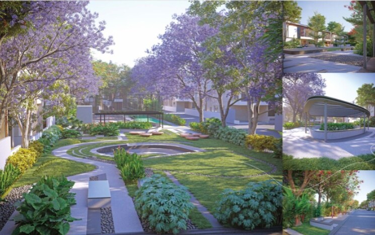 Garden, hallmark-floresta 4 Bedroom 2700 Sq.Ft. Villa In Patighanpur Hyderabad 8497195