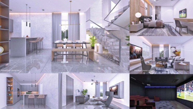 Kitchen, hallmark-floresta 4 Bedroom 2700 Sq.Ft. Villa In Patighanpur Hyderabad 8497195