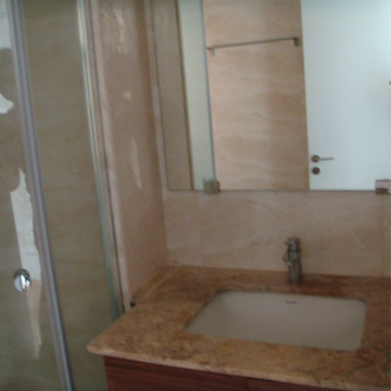 Bathroom in 3 BHK Apartment at DLF Park Place, Dlf Phase V – for Rent