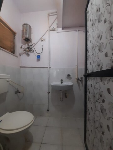 Bathroom in 2 BHK Apartment at New Dindoshi Hill View, Goregaon East – for Rent