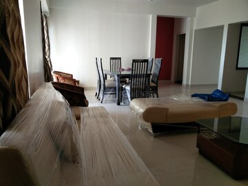 Living Room in 4 BHK Apartment at Adani Shantigram Water Lily, Shantigram – for Rent