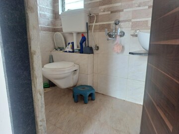 Bathroom in 1 BHK Apartment at Raunak Heights, Ghodbunder Road – for Rent