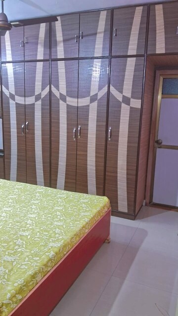 Bedroom in 2 BHK Apartment at Sai Aasha Daya CHS Ltd., Mulund East – for Rent