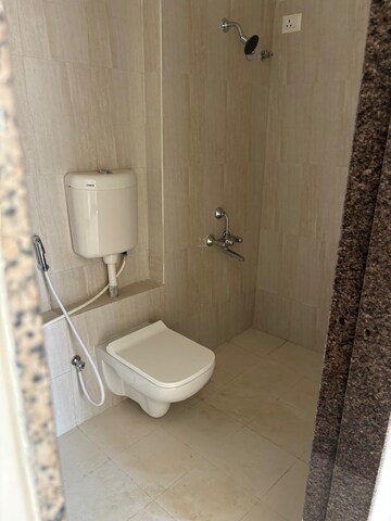Bathroom in 1 BHK Apartment at Raunak Heights, Ghodbunder Road – for Rent